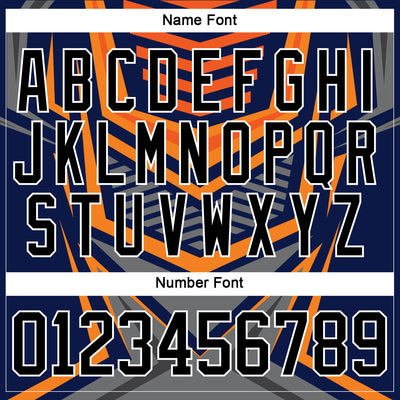 Custom Gray Black Orange-White 3D Pattern Cyber Mecha E-sport Hockey Jersey