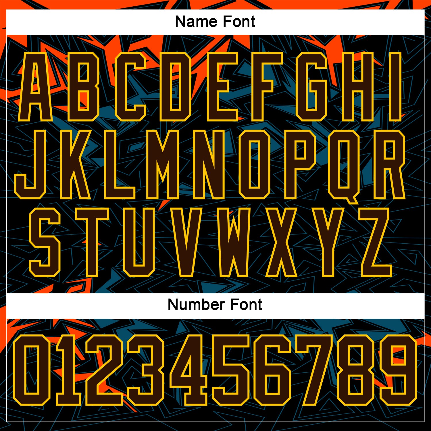 Custom Black Brown Yellow Orange Blue-White 3D Pattern Cyber Mecha E-sport Hockey Jersey