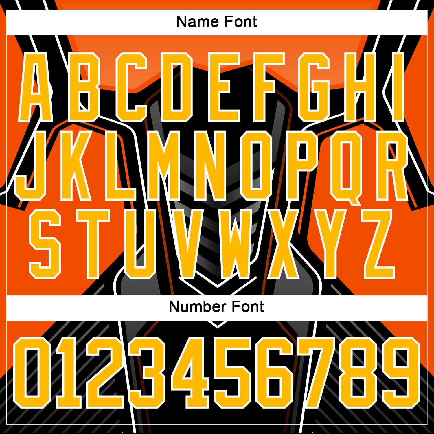 Custom Black Gold Gray Orange-White 3D Pattern Cyber Mecha E-sport Hockey Jersey