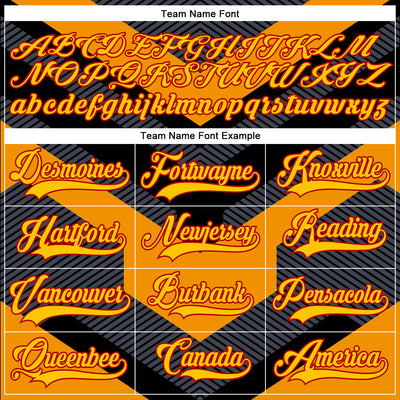 Custom Black Yellow Gray Royal Red-White 3D Pattern Cyber Mecha E-sport Hockey Jersey