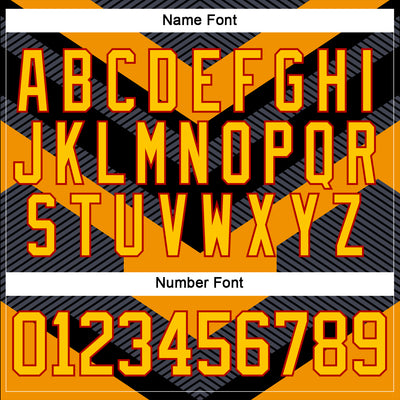 Custom Black Yellow Gray Royal Red-White 3D Pattern Cyber Mecha E-sport Hockey Jersey