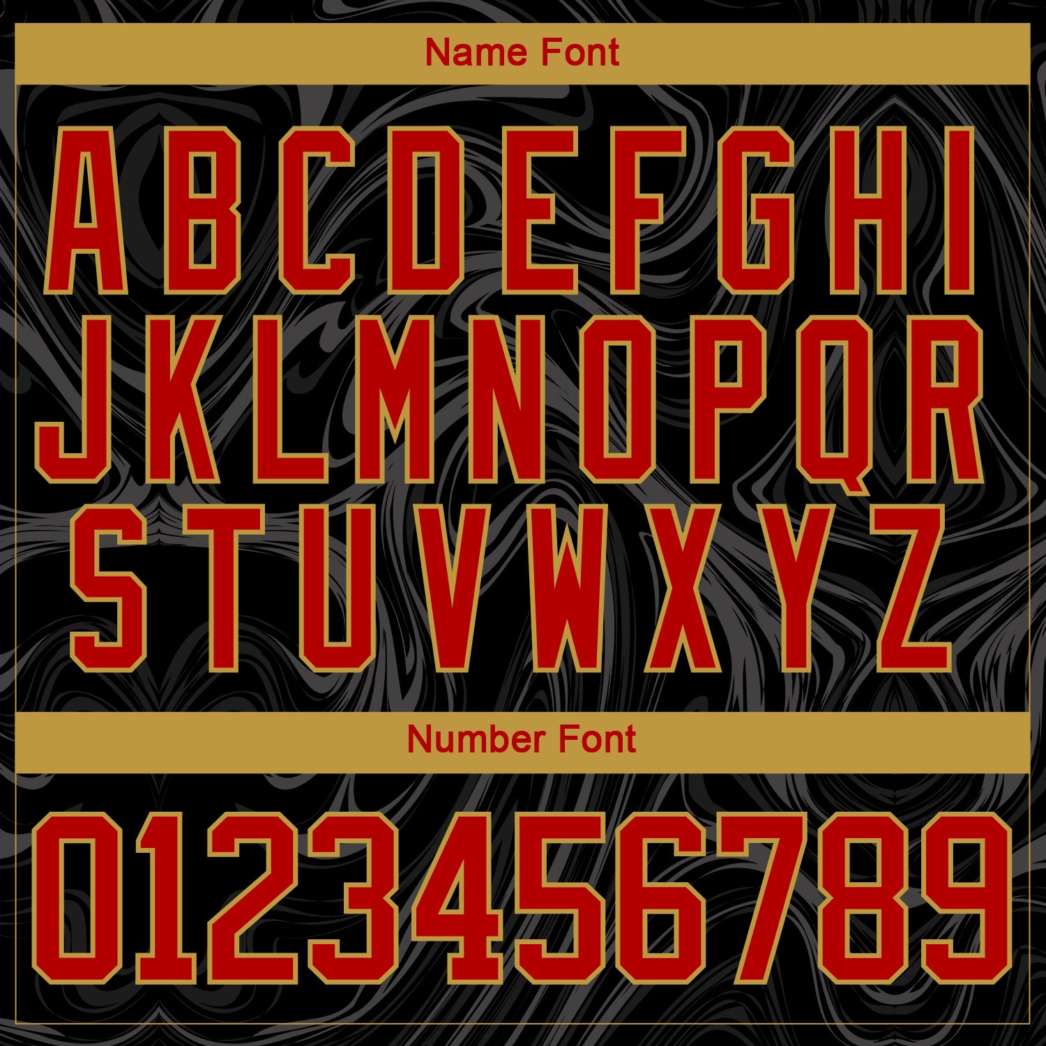 Custom Black Red Old Gold-White 3D Splash Art Hockey Lace Neck Jersey