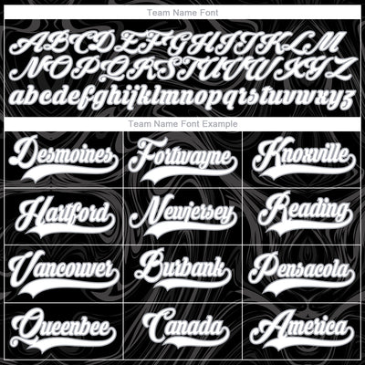 Custom Black White-Gray 3D Splash Art Hockey Lace Neck Jersey