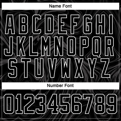 Custom Black White 3D Splash Art Hockey Lace Neck Jersey