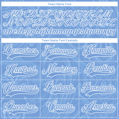 Custom Light Blue White 3D Splash Art Hockey Lace Neck Jersey