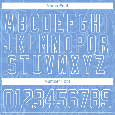 Custom Light Blue White 3D Splash Art Hockey Lace Neck Jersey