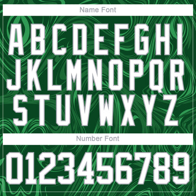 Custom Green White-Gray 3D Splash Art Hockey Lace Neck Jersey