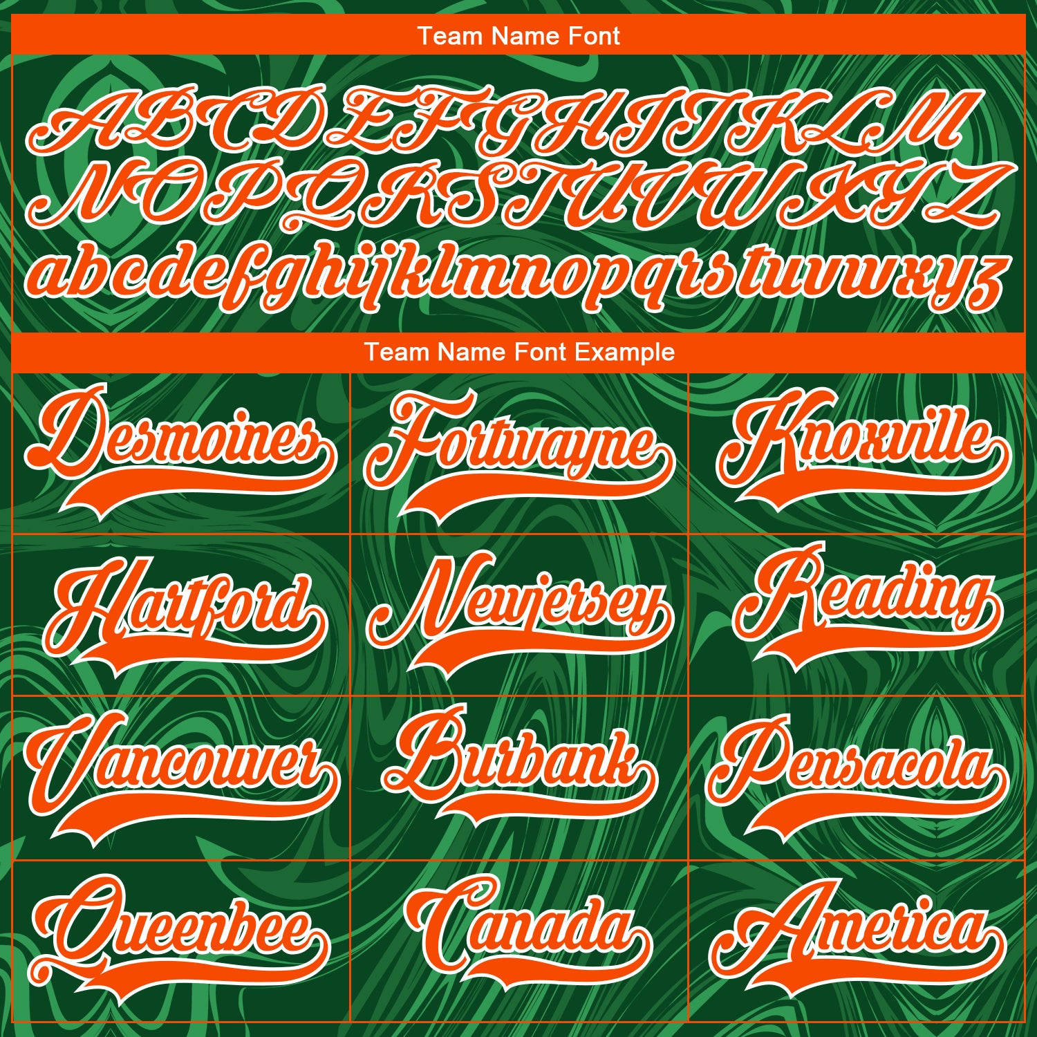 Custom Green Orange-White 3D Splash Art Hockey Lace Neck Jersey