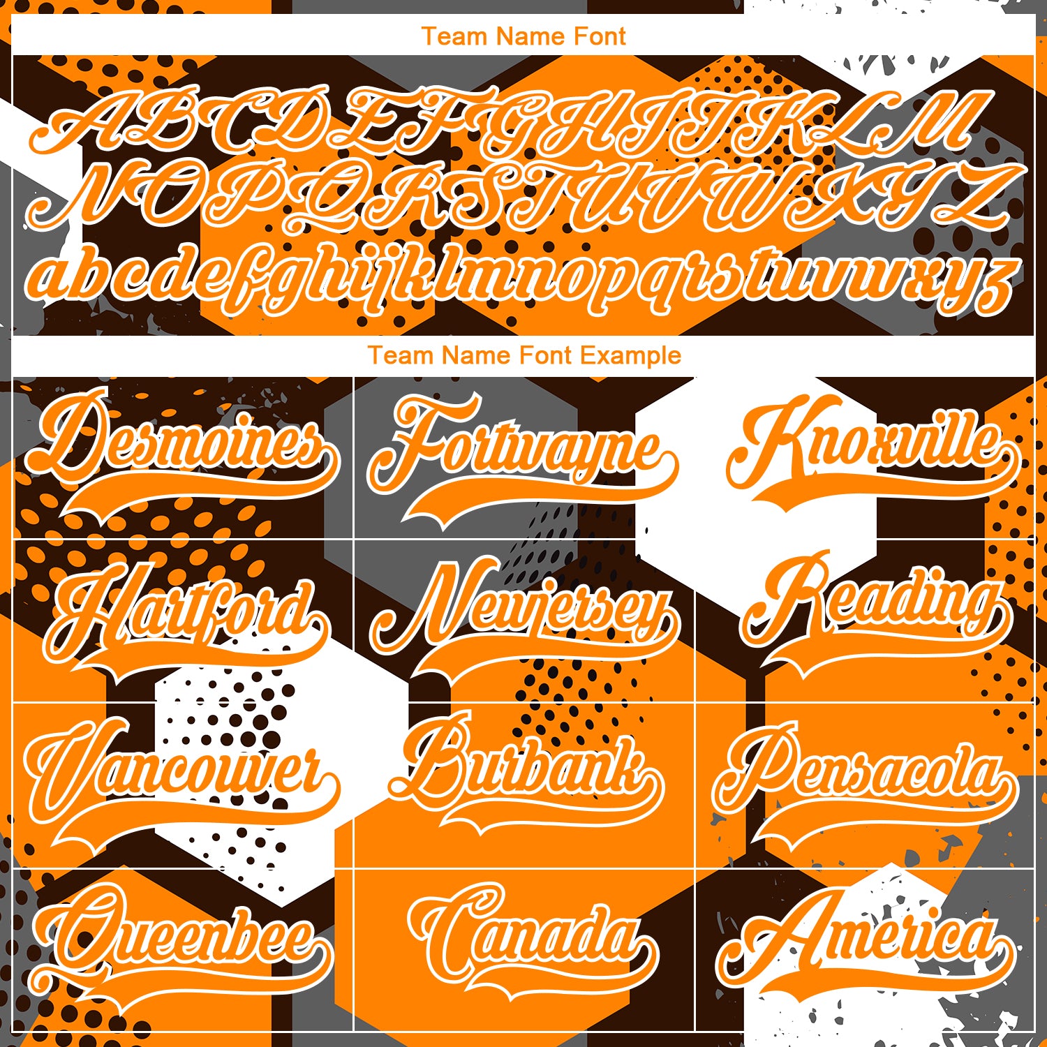 Custom Bay Orange Brown-White 3D Pattern Geometric Shape Hockey Lace Neck Jersey