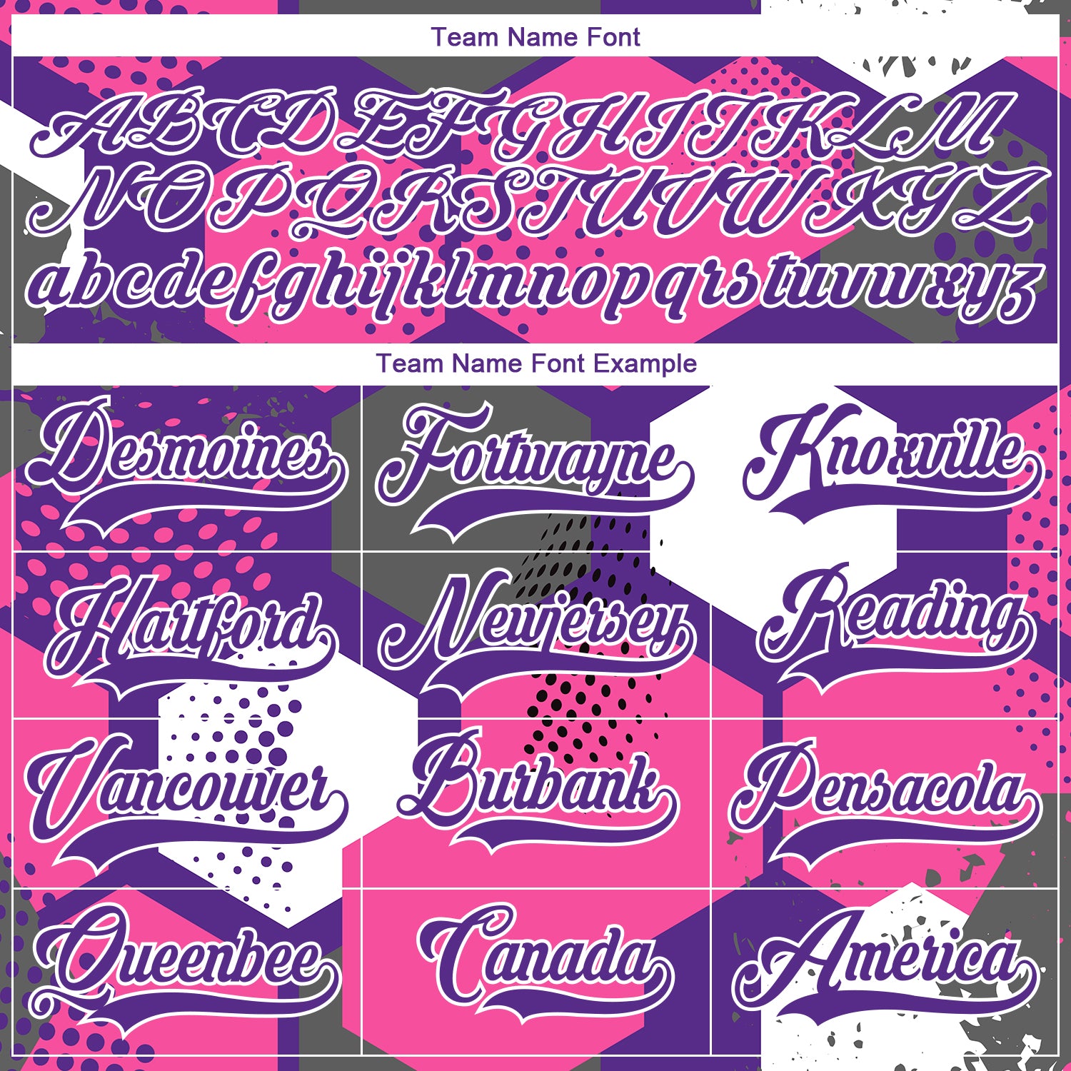 Custom Pink Purple-White 3D Pattern Geometric Shape Hockey Lace Neck Jersey