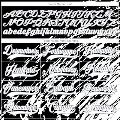 Custom Black White-Gray 3D Splash Art Hockey Lace Neck Jersey