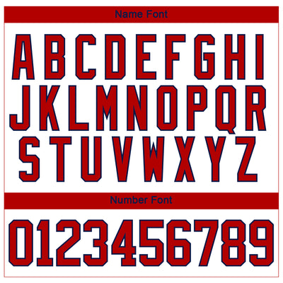 Custom White Red-Navy 3D Splash Art Hockey Lace Neck Jersey