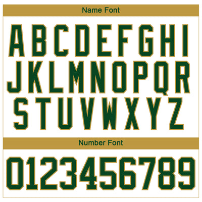 Custom White Green-Old Gold 3D Splash Art Hockey Lace Neck Jersey