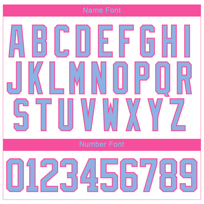 Custom White Light Blue-Pink 3D Splash Art Hockey Lace Neck Jersey