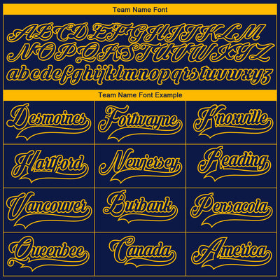 Custom Navy Gold-White 3D Splash Art Hockey Lace Neck Jersey