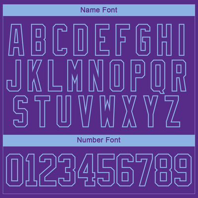 Custom Purple Light Blue-White 3D Splash Art Hockey Lace Neck Jersey