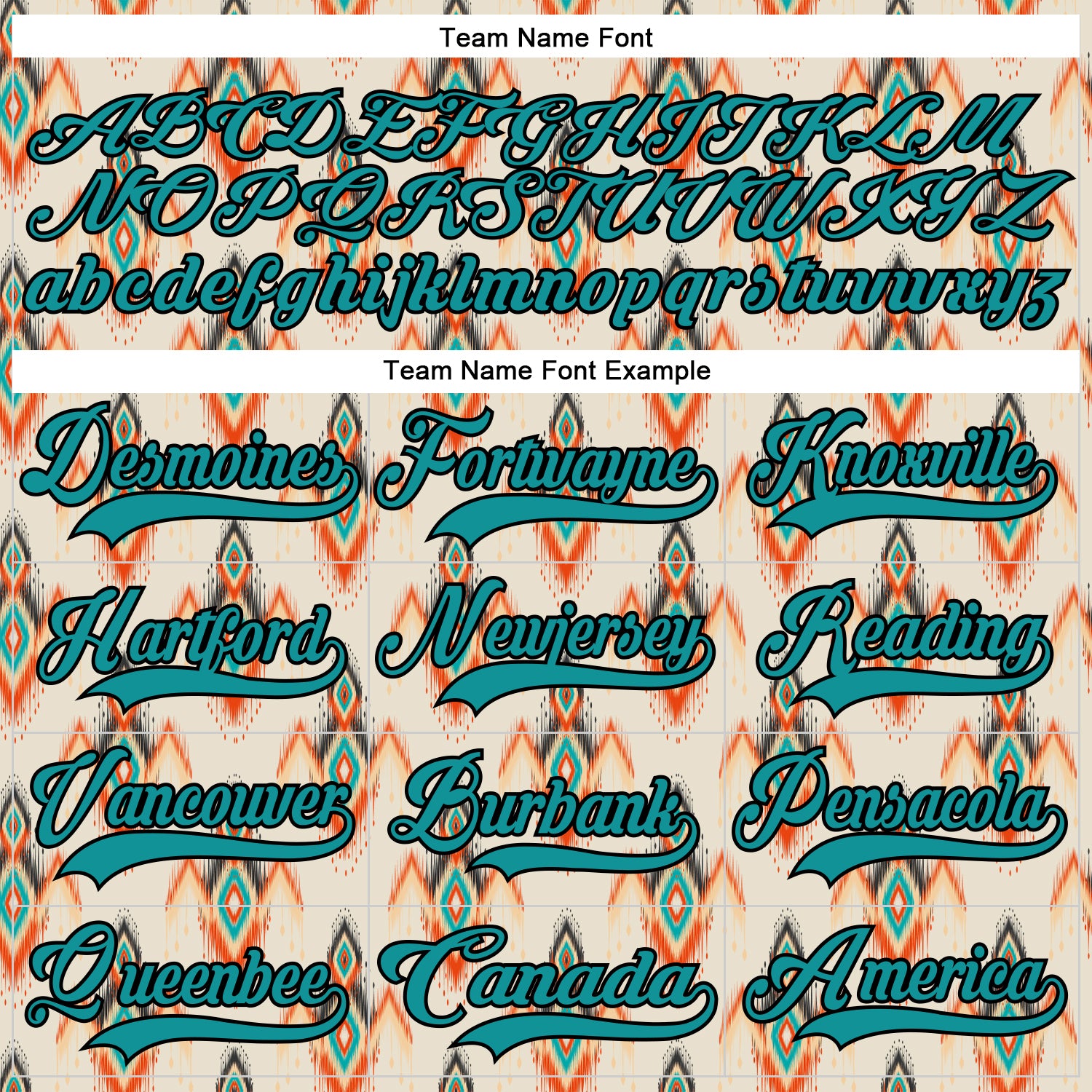 Custom Cream Teal Orange-Black 3D Pattern Native Americans Tribal Indigenous People Hockey Lace Neck Jersey