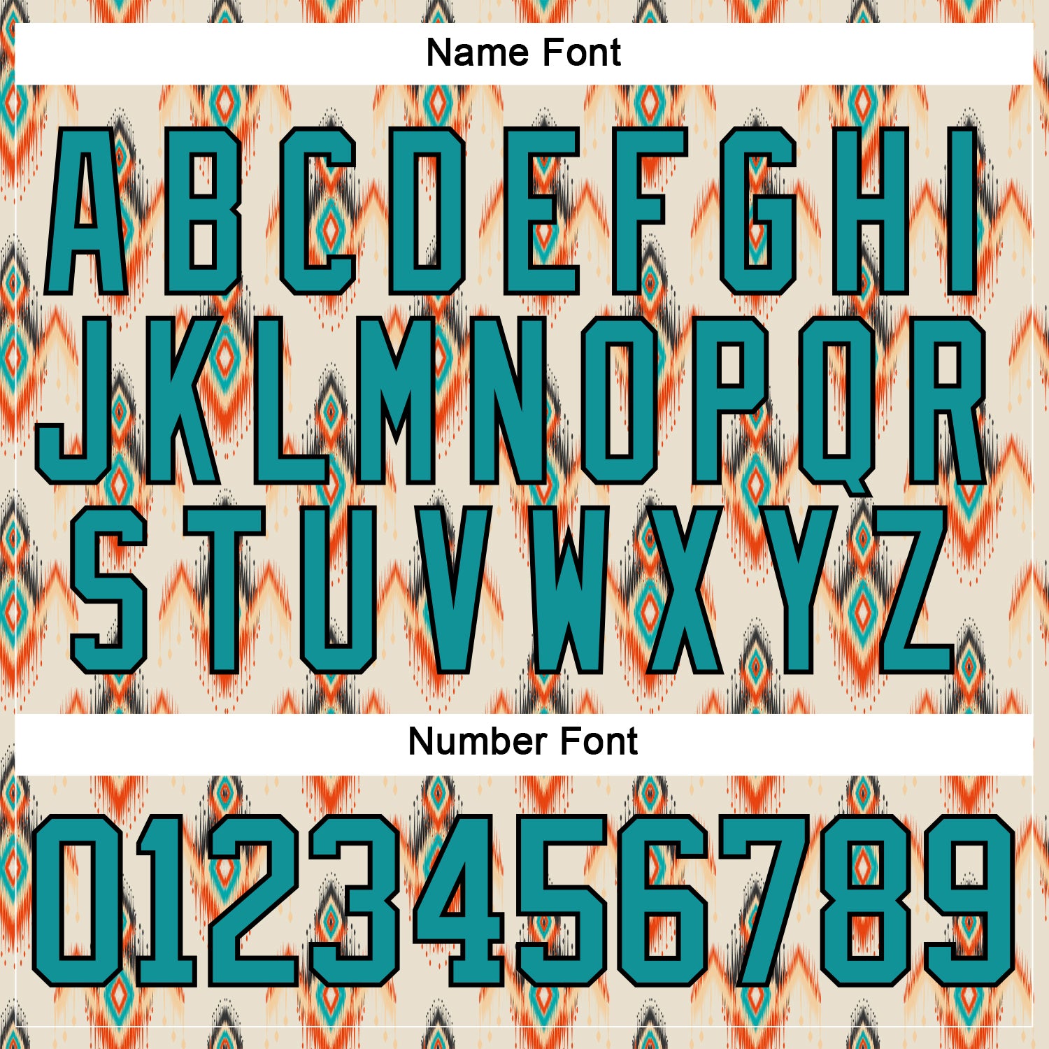 Custom Cream Teal Orange-Black 3D Pattern Native Americans Tribal Indigenous People Hockey Lace Neck Jersey
