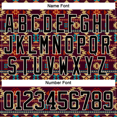 Custom Black Cream 3D Pattern Native Americans Tribal Indigenous People Hockey Lace Neck Jersey