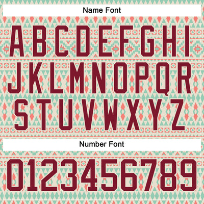 Custom Cream Crimson 3D Pattern Native Americans Tribal Indigenous People Hockey Lace Neck Jersey