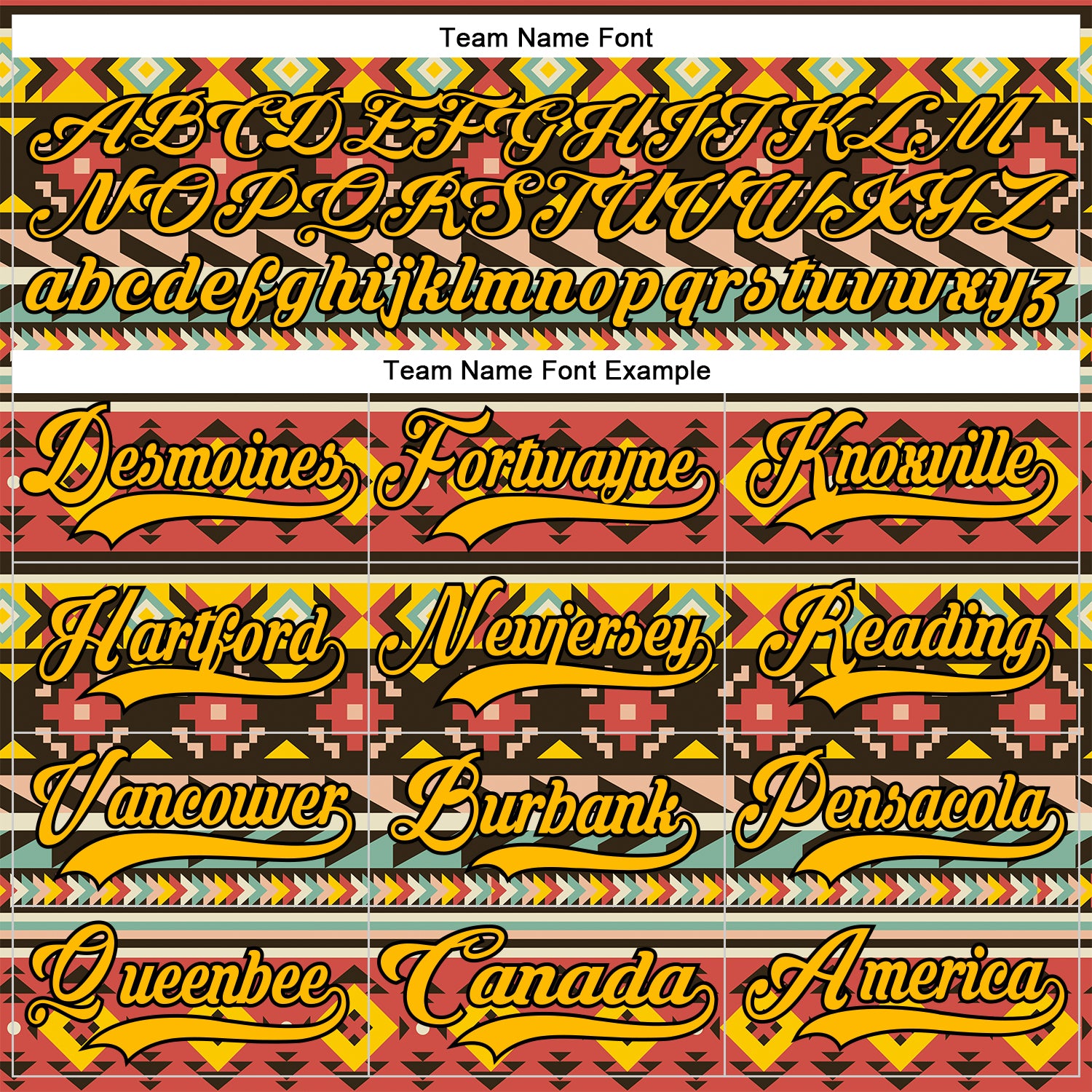 Custom Gold Black 3D Pattern Native Americans Tribal Indigenous People Hockey Lace Neck Jersey