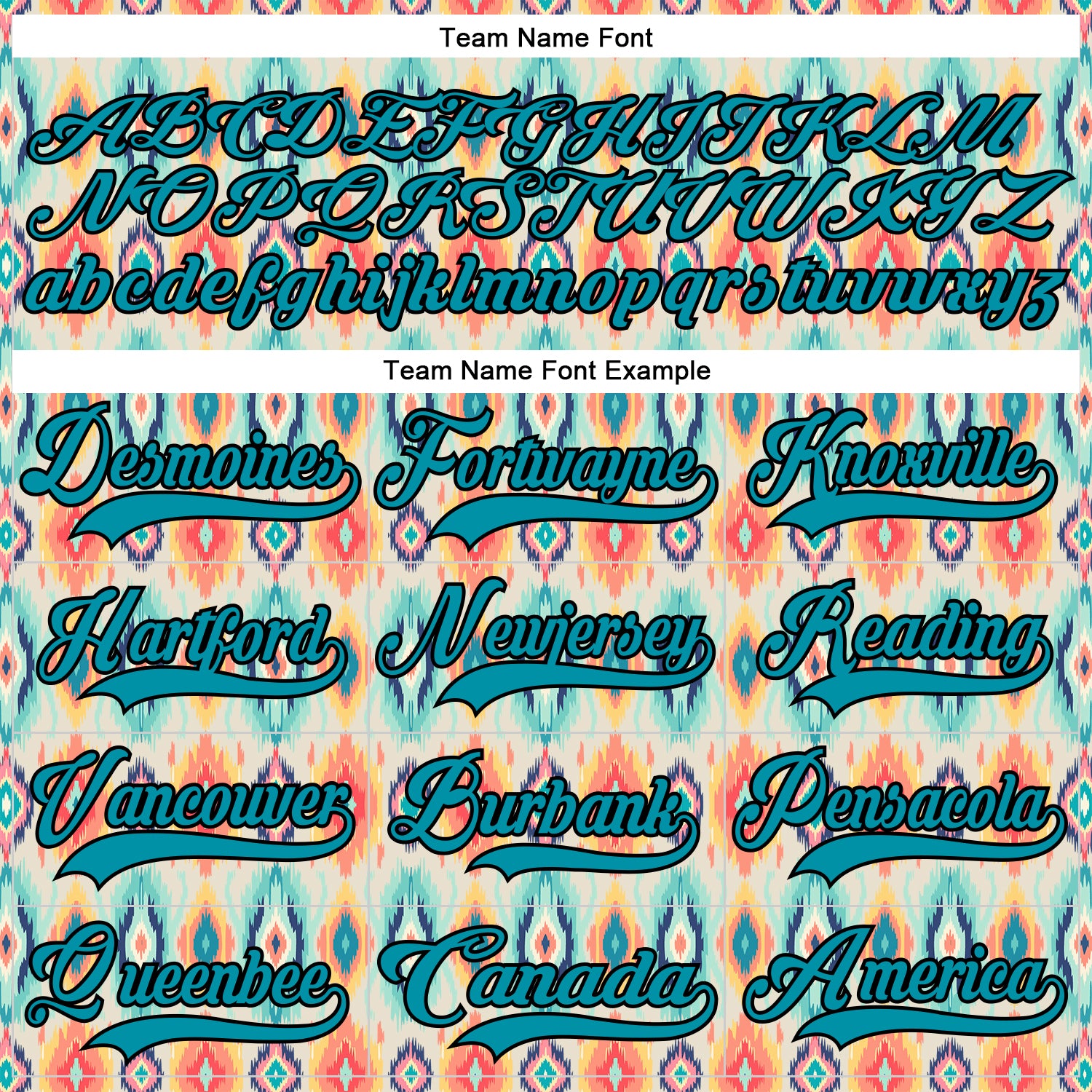 Custom Cream Teal Orange-Black 3D Pattern Native Americans Tribal Indigenous People Hockey Lace Neck Jersey