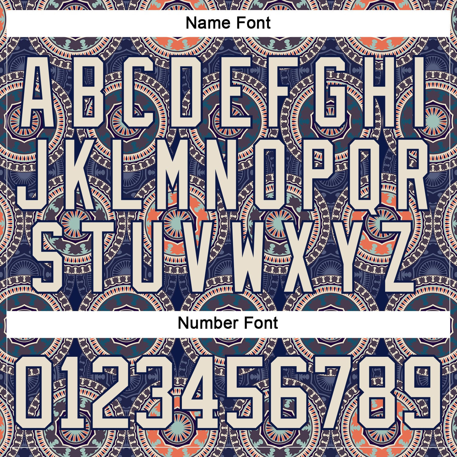 Custom Navy Cream-Orange 3D Pattern Native Americans Tribal Indigenous People Hockey Lace Neck Jersey