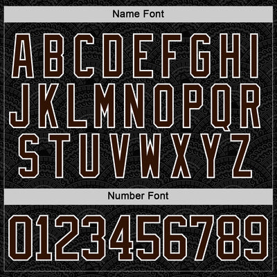 Custom Black Brown-White 3D Pattern Native Americans Tribal Indigenous People Hockey Lace Neck Jersey