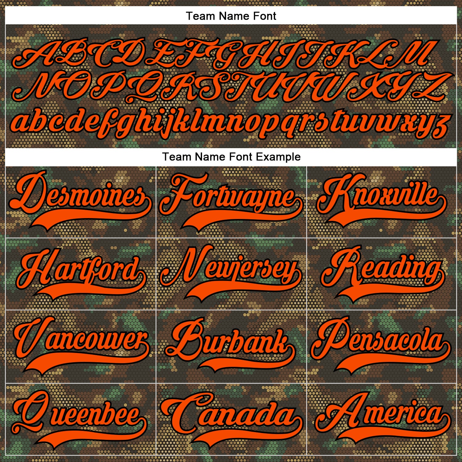 Custom Camo Orange-Black 3D Camouflage Grunge Digital Hockey Lace Neck Jersey