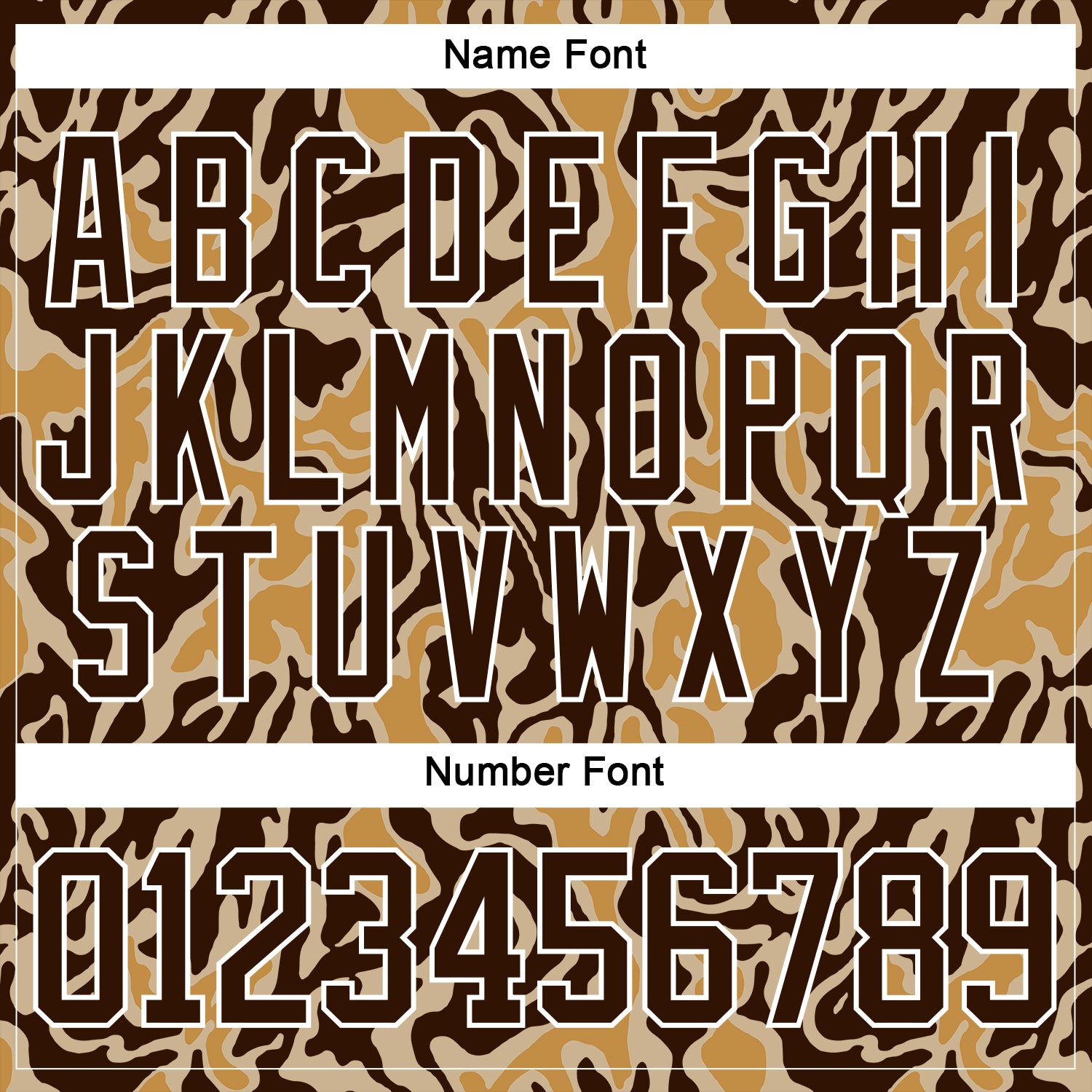 Custom Camo Brown-White 3D Camouflage Hockey Lace Neck Jersey