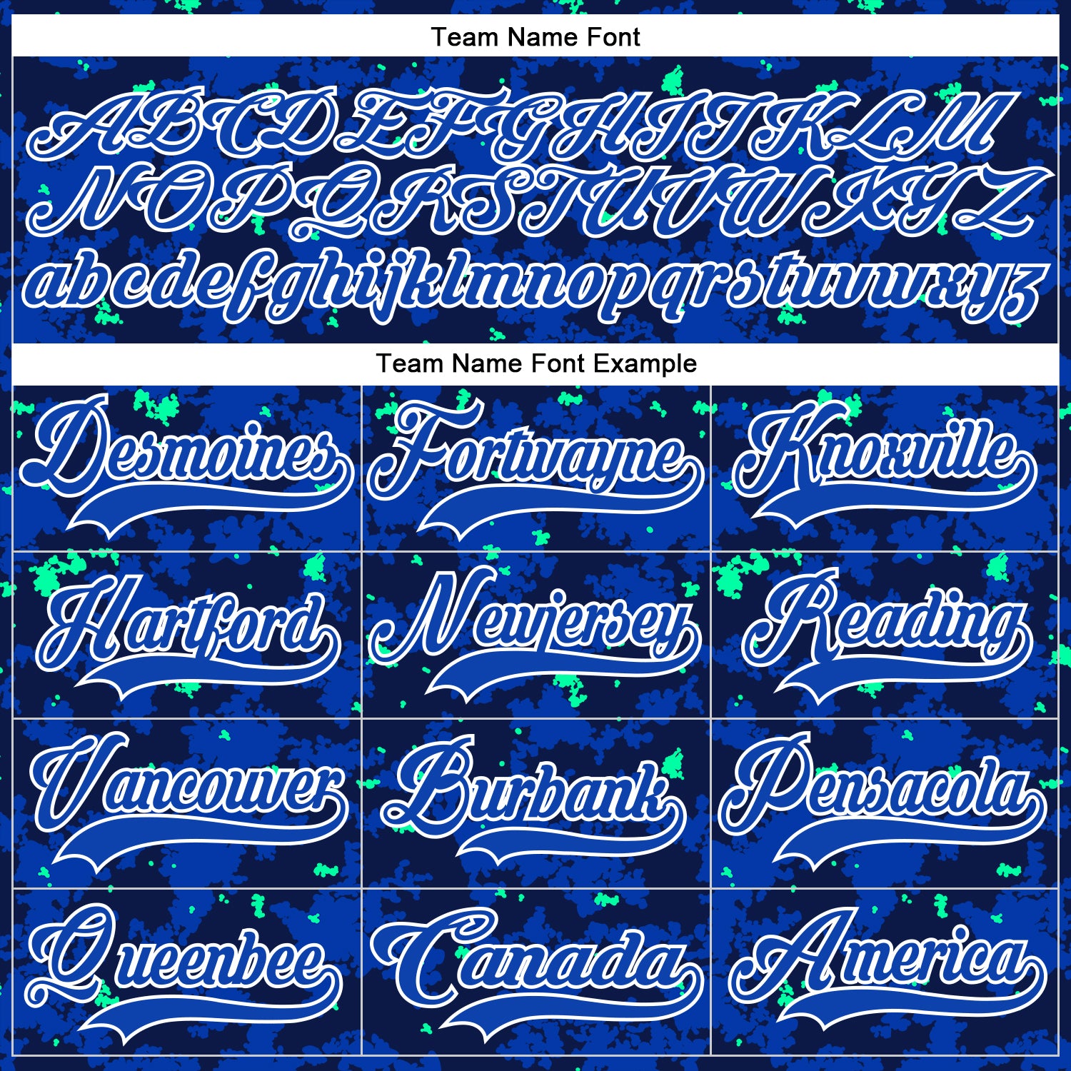 Custom Camo Thunder Blue Navy Green-White 3D Camouflage Flame Hockey Lace Neck Jersey