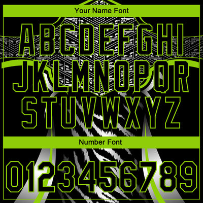 Custom Stitched Black Neon Green-White E-sports Pattern Pullover Sweatshirt Hoodie