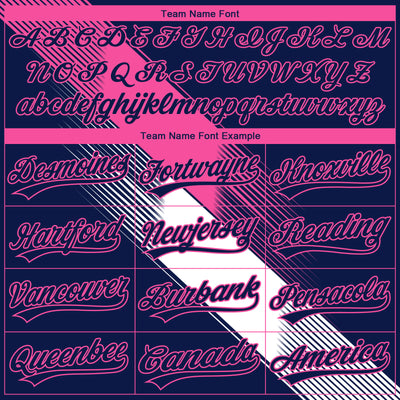 Custom Stitched Navy Pink-White E-sports Pattern Pullover Sweatshirt Hoodie