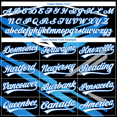 Custom Stitched Black White-Sky Blue E-sports Pattern Pullover Sweatshirt Hoodie