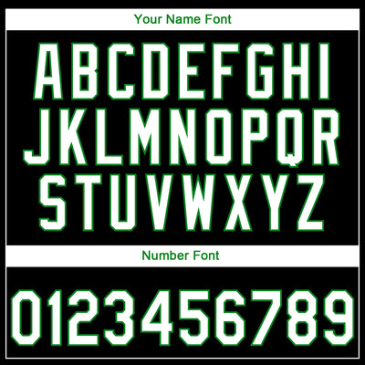 Custom Stitched Black White-Grass Green E-sports Pattern Pullover Sweatshirt Hoodie