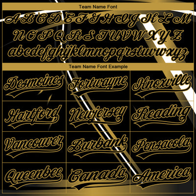 Custom Stitched Black Old Gold-White E-sports Pattern Pullover Sweatshirt Hoodie