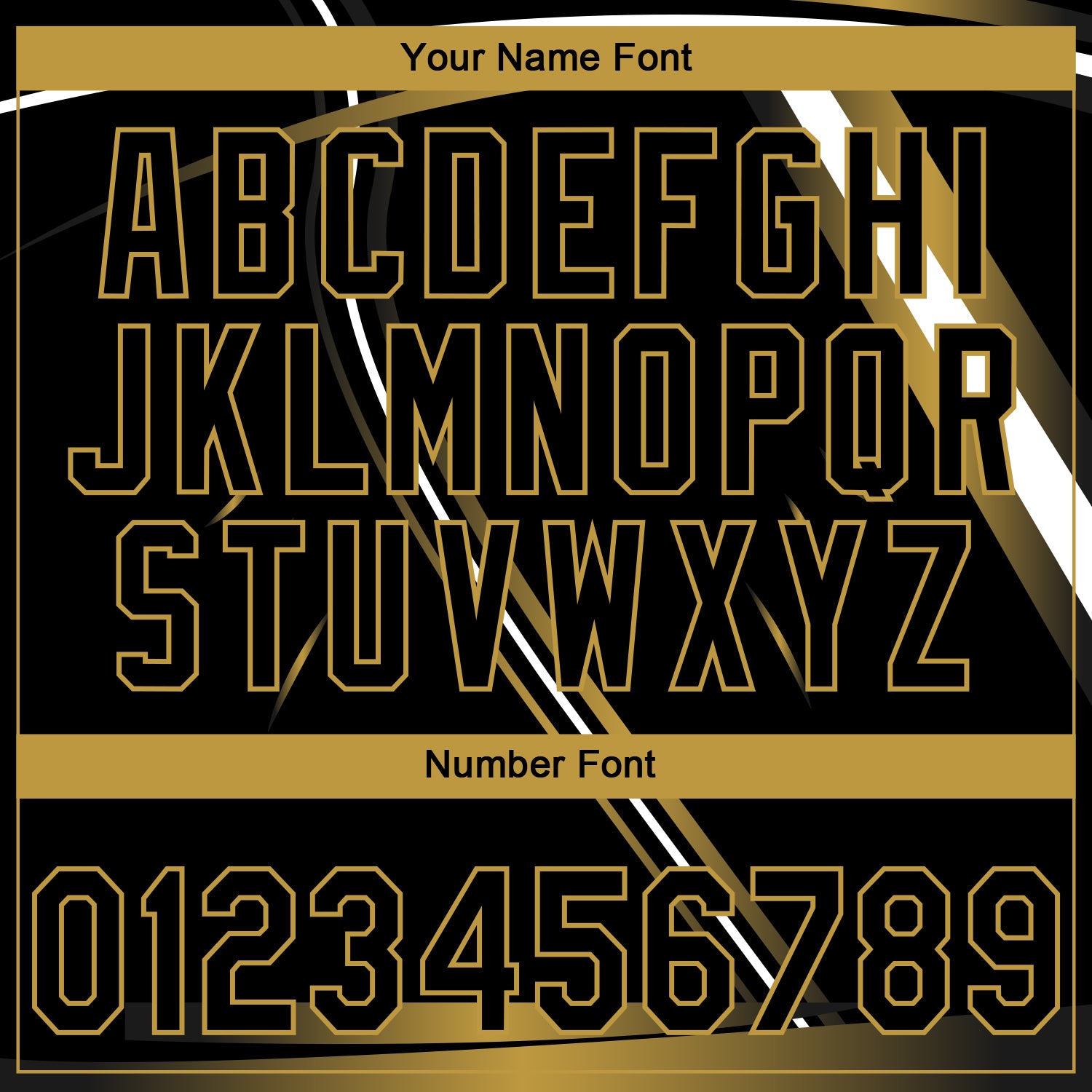 Custom Stitched Black Old Gold-White E-sports Pattern Pullover Sweatshirt Hoodie