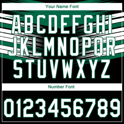 Custom Stitched Black White-Kelly Green E-sports Pattern Pullover Sweatshirt Hoodie