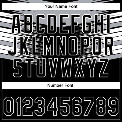 Custom Stitched Black Gray-White E-sports Pattern Pullover Sweatshirt Hoodie