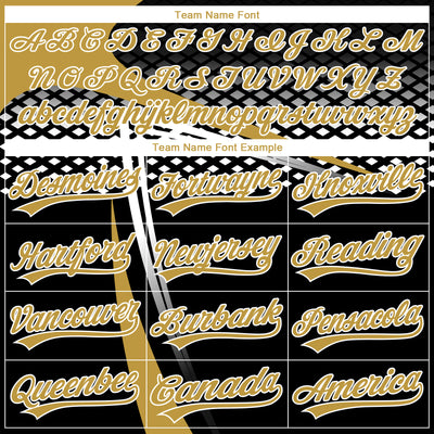 Custom Stitched Old Gold Black-White E-sports Pattern Pullover Sweatshirt Hoodie