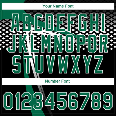 Custom Stitched Kelly Green Black-White E-sports Pattern Pullover Sweatshirt Hoodie