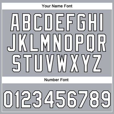 Custom Stitched Gray White-Black E-sports Pattern Pullover Sweatshirt Hoodie