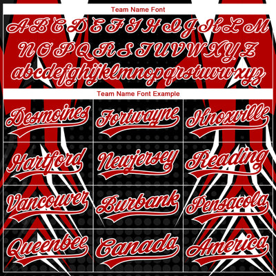 Custom Stitched Red Black-White E-sports Pattern Pullover Sweatshirt Hoodie