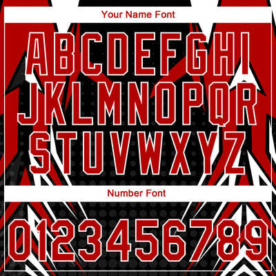 Custom Stitched Red Black-White E-sports Pattern Pullover Sweatshirt Hoodie