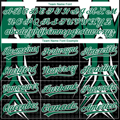 Custom Stitched Kelly Green Black-White E-sports Pattern Pullover Sweatshirt Hoodie