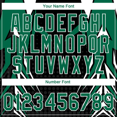 Custom Stitched Kelly Green Black-White E-sports Pattern Pullover Sweatshirt Hoodie