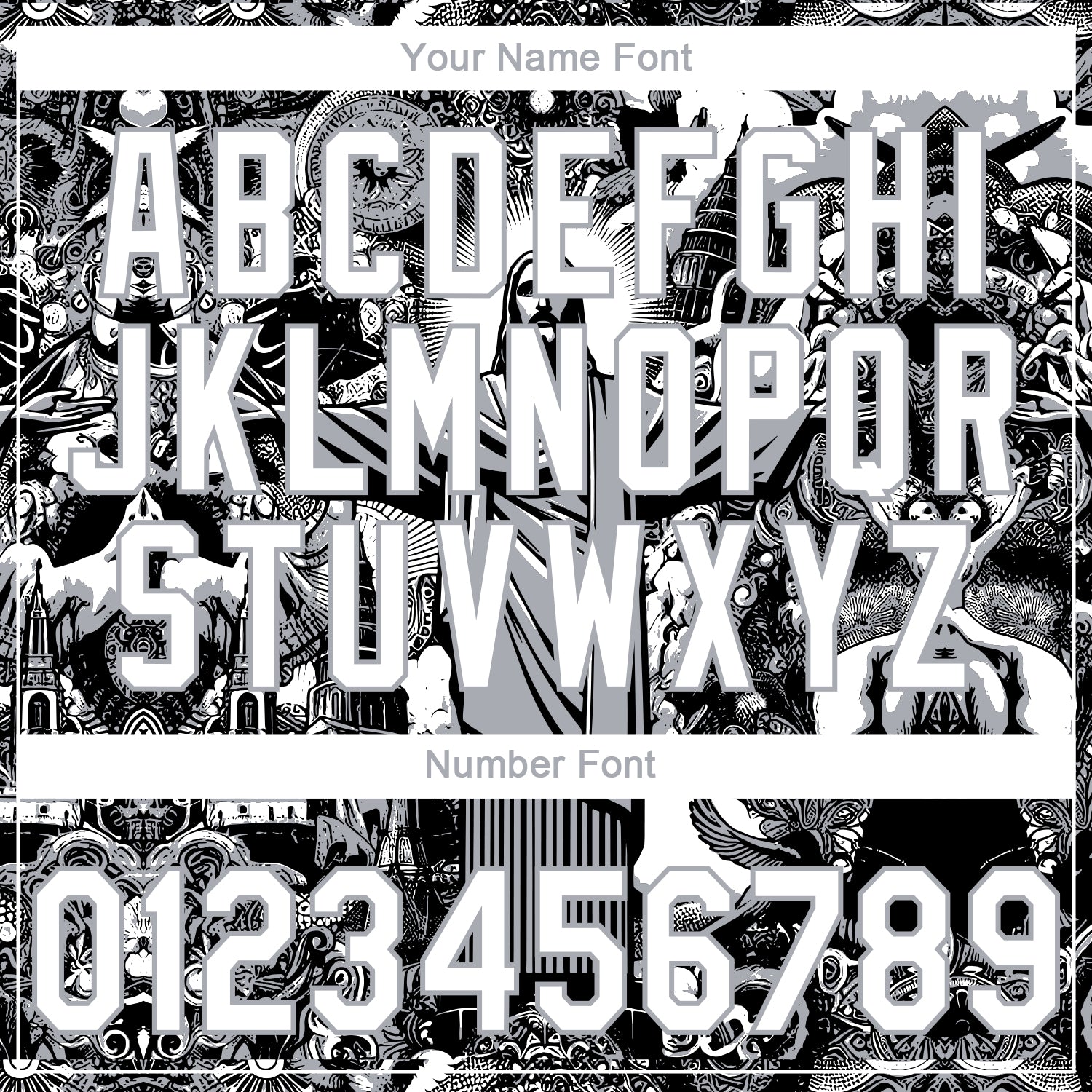 Custom Stitched Black White-Gray Religion Jesus Christ Pullover Sweatshirt Hoodie