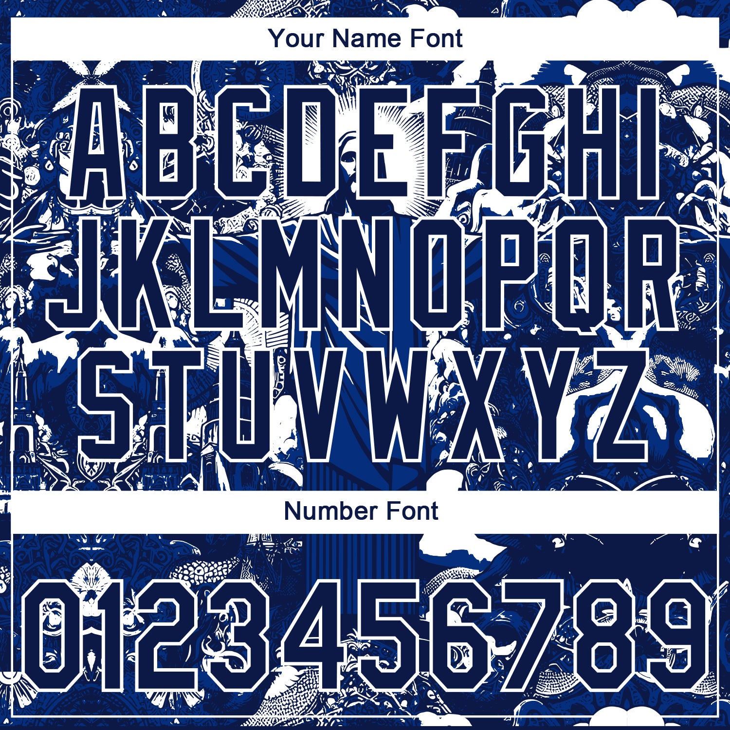 Custom Stitched Navy Royal-White Religion Jesus Christ Pullover Sweatshirt Hoodie