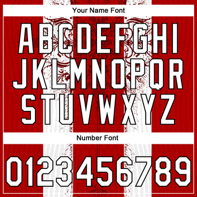 Custom Stitched Red White-Black Retro Medieval Pullover Sweatshirt Hoodie