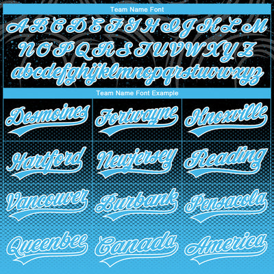 Custom Stitched Black Sky Blue-White Knight Pattern Pullover Sweatshirt Hoodie